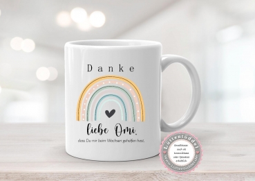 Preview: zauberhafter Blumentopf Danke Oma Name Geschenk Abschied Erzieherin, KITA KIGA Hebamme ...von Lüttentüddel® Muttertag, Mitbringsel..